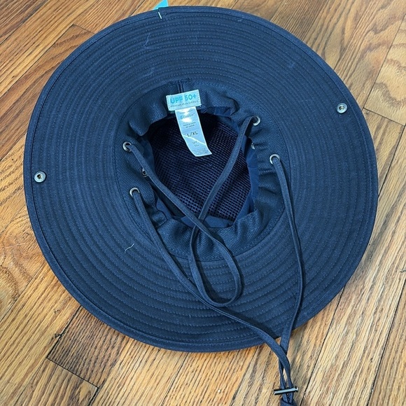 Coolibar Charlie Cotton Bucket Hat Blue size L/XL NWT UPF 50+ Unisex - Picture 4 of 13